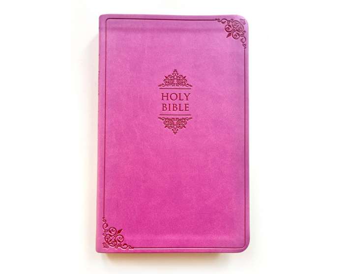 NIV Thinline Bible (Pink) large print, leathersoft