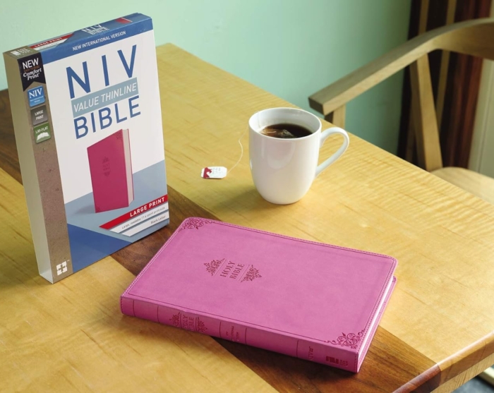 NIV Thinline Bible (Pink) large print